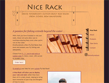 Tablet Screenshot of niceflyrodrack.com